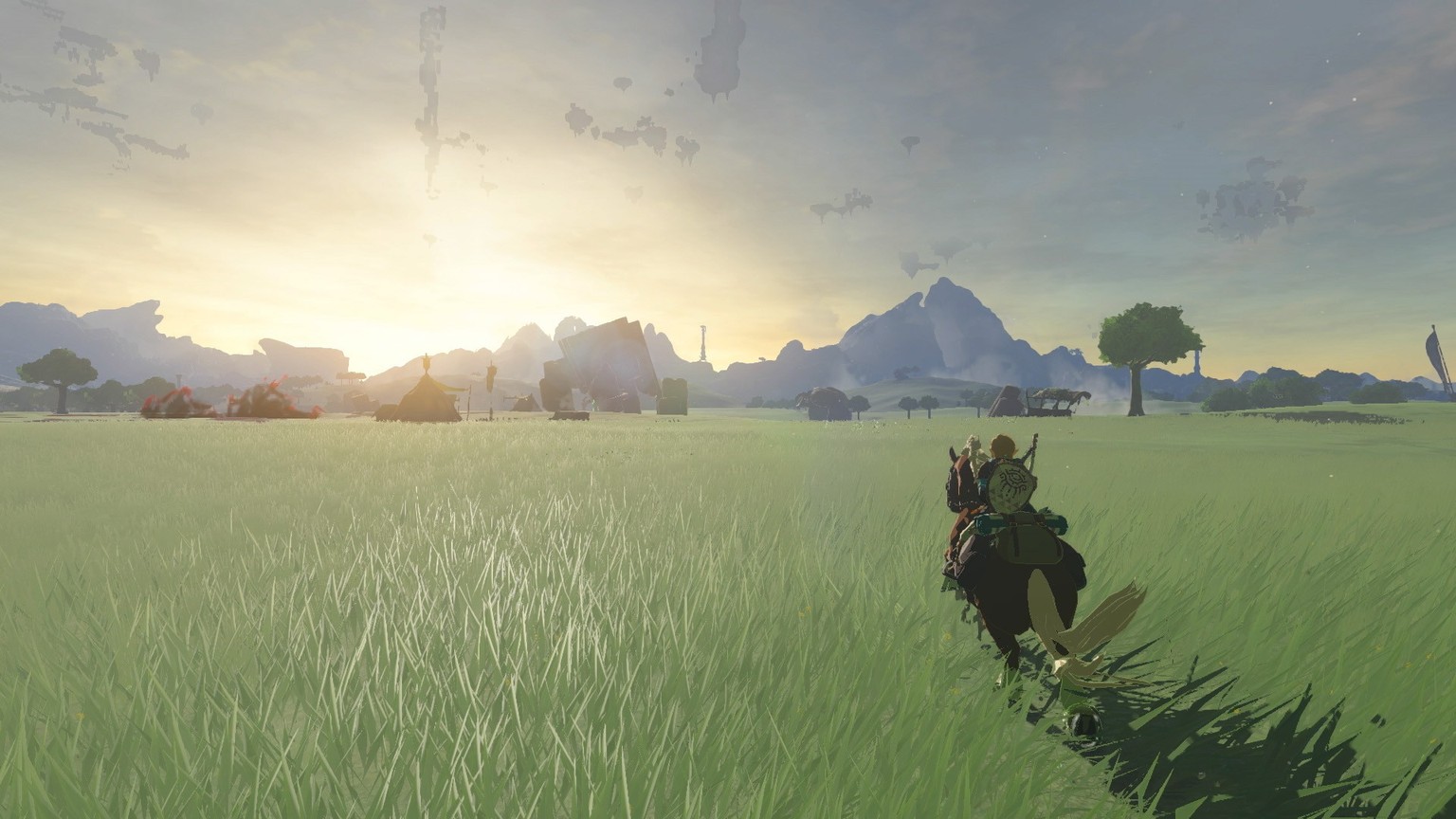 Driving across the prairie is one of those Zelda moments you'll never forget.