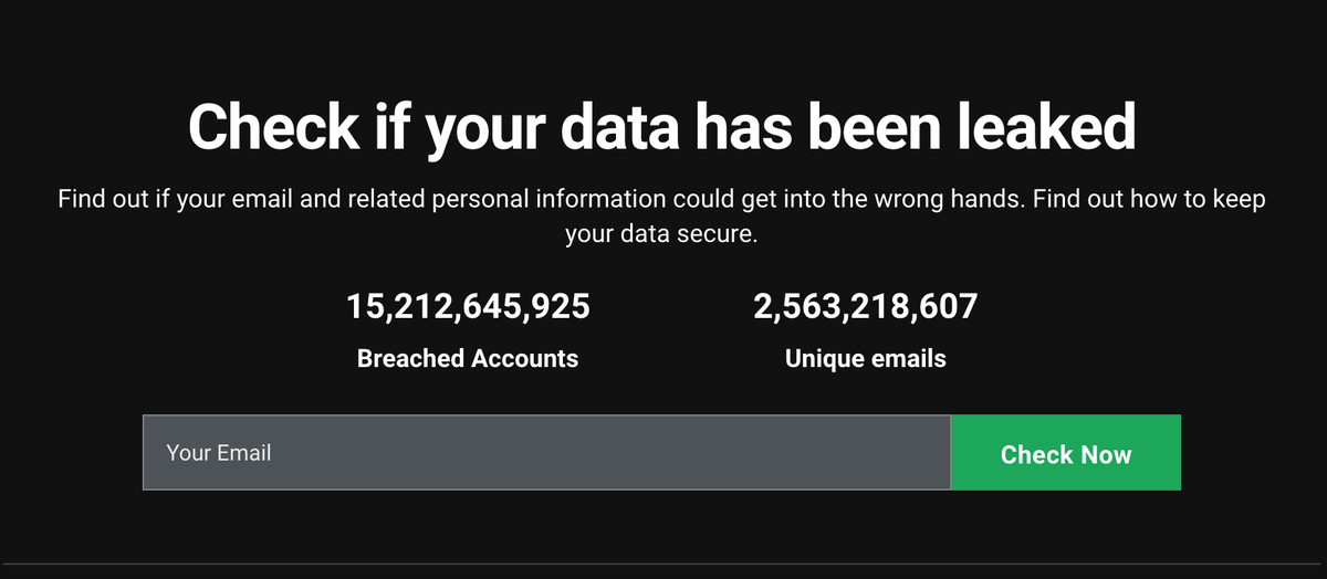Beim «Personal Data Leak Checker» soll man die Mailadresse eingeben, um herauszufinden, ob die eigenen Daten von Dritten im Internet veröffentlicht wurden. Die Mailadresse werde nur verschlüsselt über ...