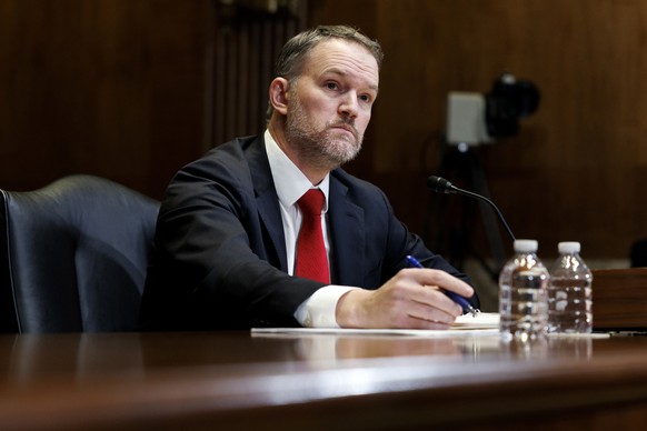 epa12581935 US Trade Representative Jamieson Greer appears before the Senate Appropriations Committee, Subcommittee on Commerce, Justice, Science, and Related Agencies during a hearing at the US Capit ...