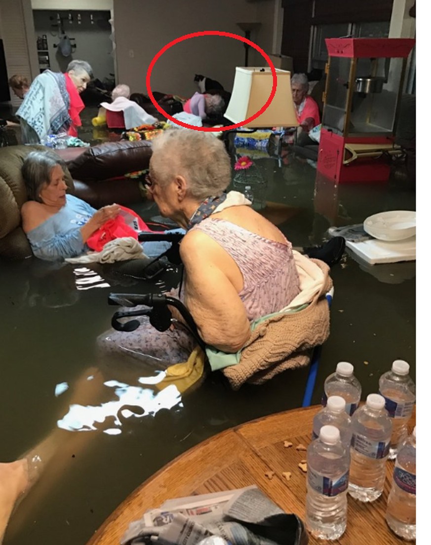 Das unglaubliche Bild des überfluteten Altersheims in Texas – und das Happy End