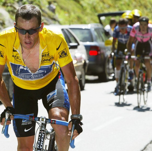 Gedopt wie fast alle anderen, schneller als alle anderen: Lance Armstrong in Gelb, ein gewohntes Bild an der Tour de France.