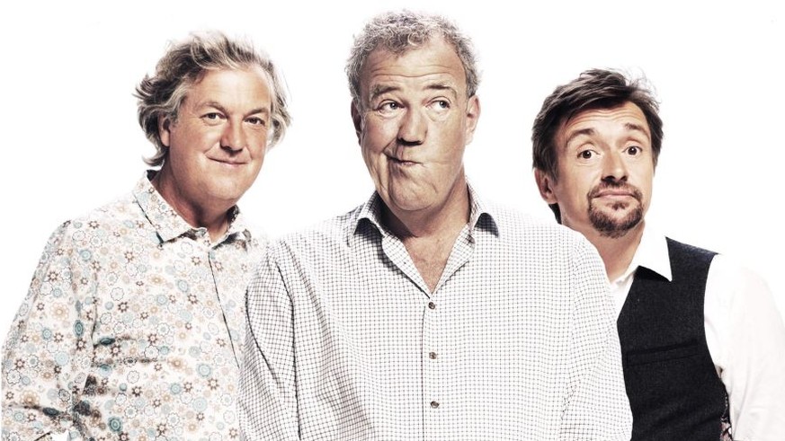 the grand tour james may jeremy clarkson richard hammond top gear http://www.digitalspy.com/tv/the-grand-tour/news/a801612/see-the-first-studio-photos-from-the-grand-tour-set/