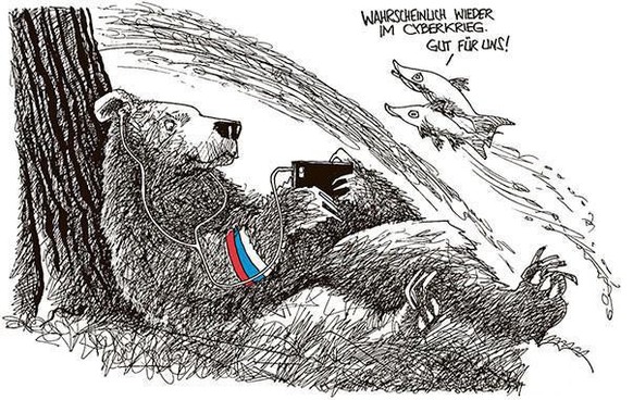 31 bitterböse Karikaturen und Tweets, die es nie durch Putins Zensur schaffen würden\nRusslands Cyberkrieg