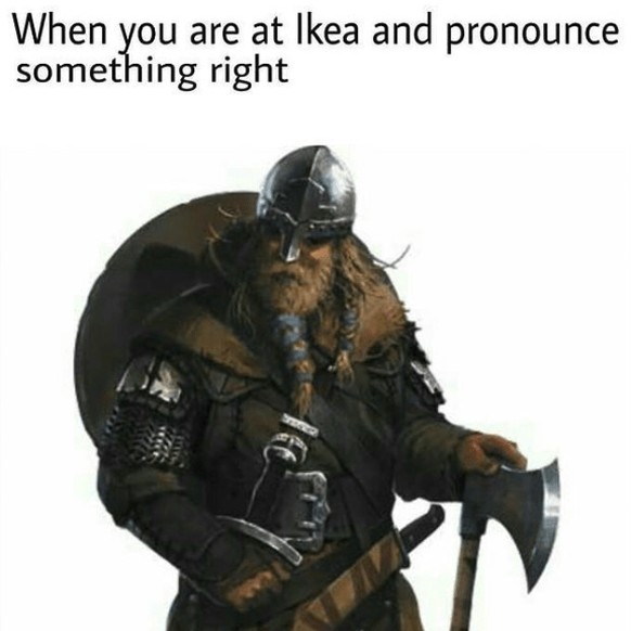 Ikea memes with pronunciation