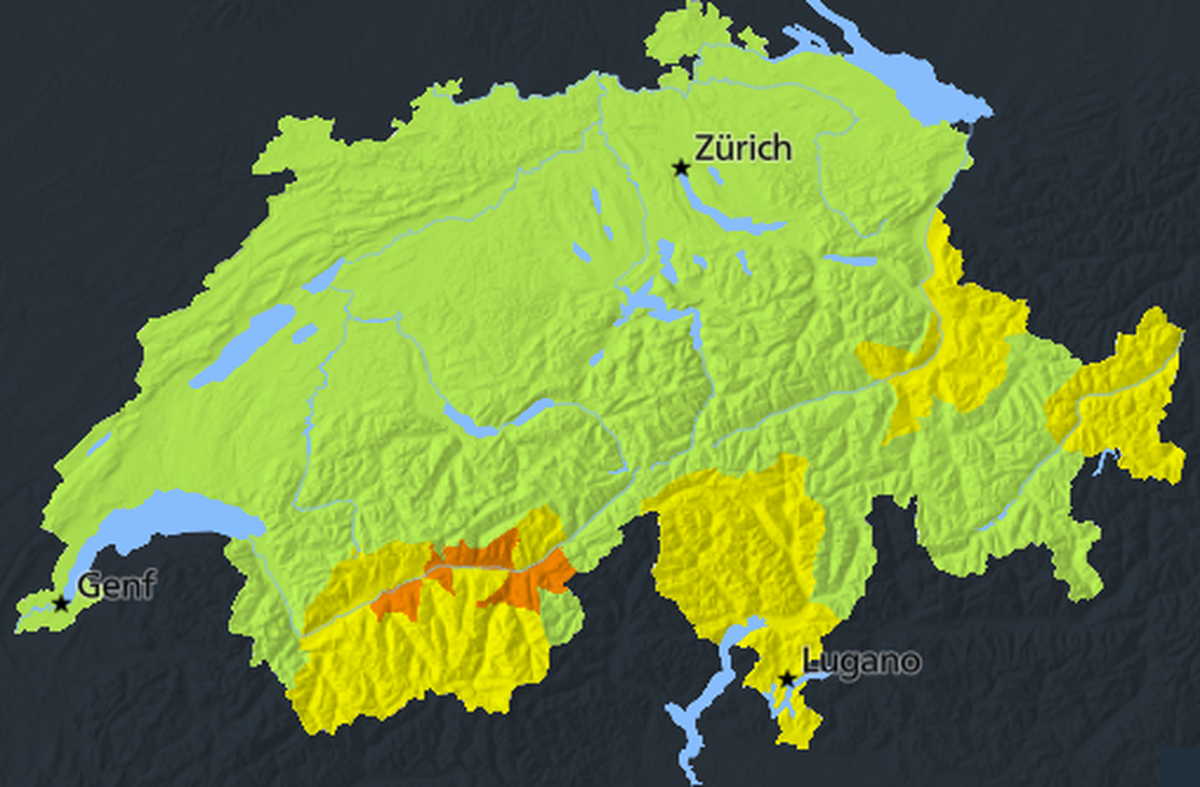 Waldbrandgefahr Schweiz 13. Oktober 2025