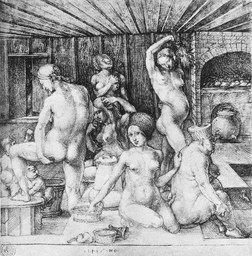 Albrecht Dürer, «Das Frauenbad», 1493–1494.