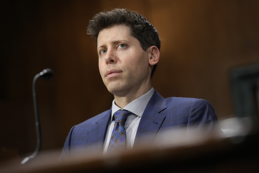 OpenAI CEO Sam Altman attends a Senate Judiciary Subcommittee on Privacy, Technology and the Law hearing on artificial intelligence, Tuesday, May 16, 2023, on Capitol Hill in Washington. (AP Photo/Pat ...