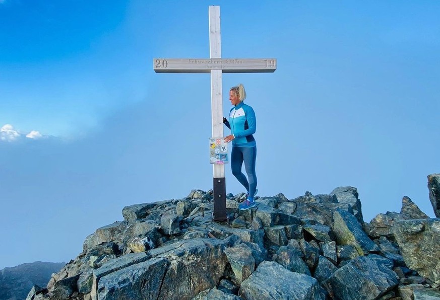 Oben auf dem Flüela-Schwarzhorn.