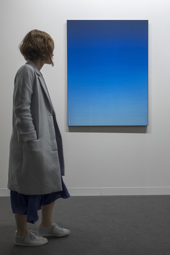 An untitled artwork by German artist Matti Braun is on display at the international art show Art Basel, in Basel, Switzerland, on Wednesday, June 15, 2016. The show is organized around eight sectors,  ...