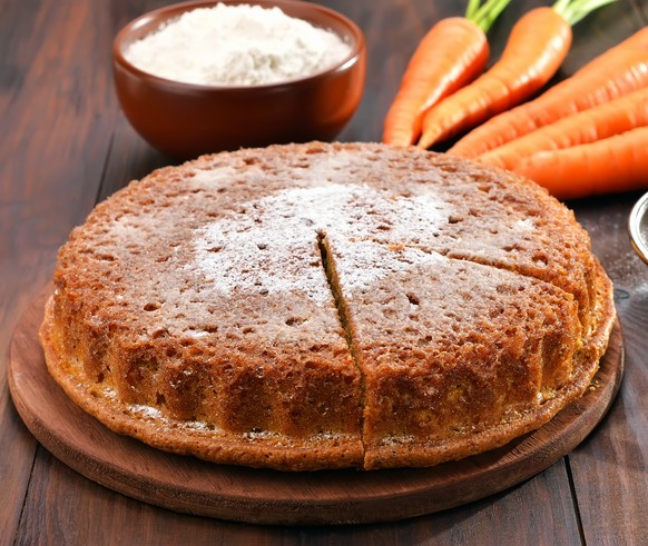 Karottenkuchen, Rüeblikuchen, Rüebli, Karotte, Torte, Kuchen