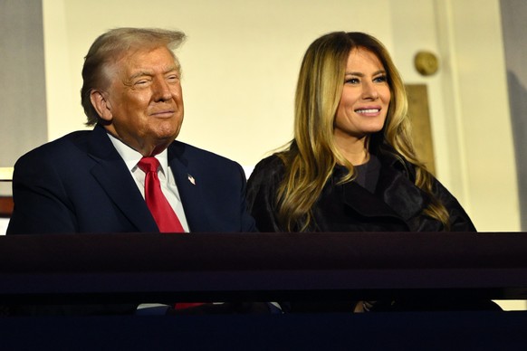 President Donald Trump and first lady Melania Trump attend the draw for the 2026 soccer World Cup at the Kennedy Center in Washington, Friday, Dec. 5, 2025. (Mandel Ngan/Pool Photo via AP)
WCup Draw S ...