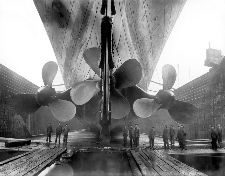 epa05838911 A handout photo made available by the Press Office on the occasion of the presentation of the US exhibition &quot;Titanic. The artifact exhibition&quot; in Turin, northern Italy, 09 March  ...