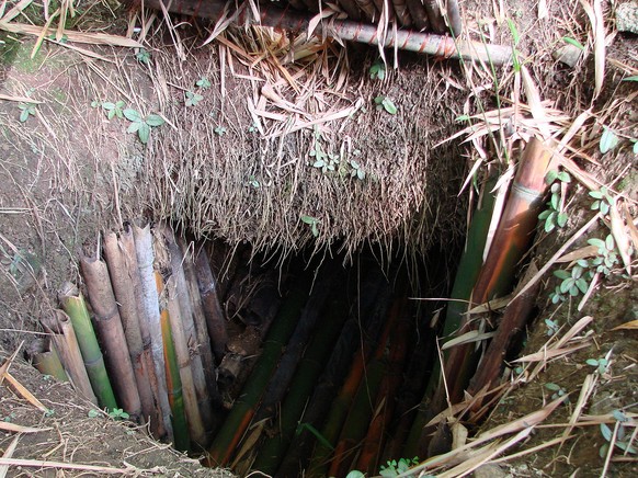 Versteck eines japanischen Soldaten auf Guam.