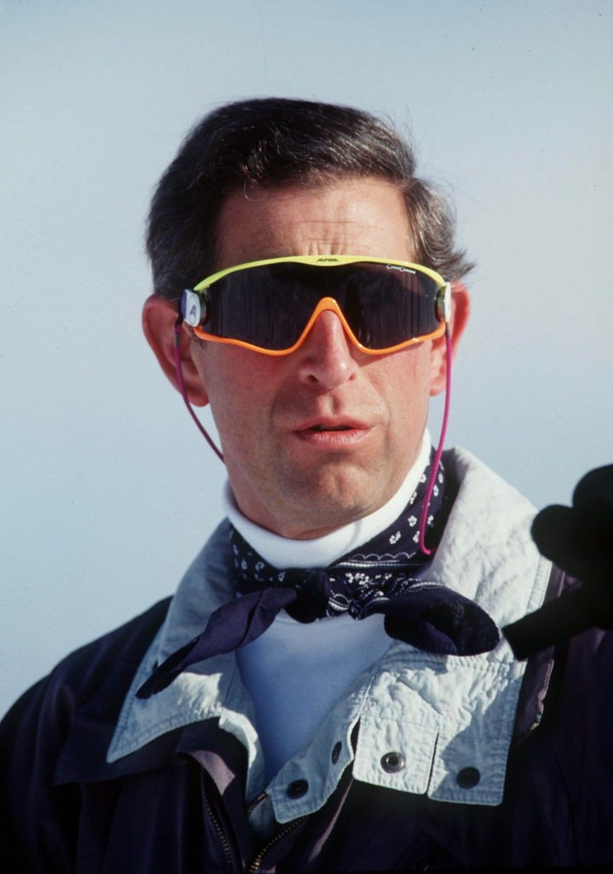 KLOSTERS, SWITZERLAND - FEBRUARY 19: Prince Charles Skiing In Klosters, Switzerland. (Photo by Tim Graham Photo Library via Getty Images)