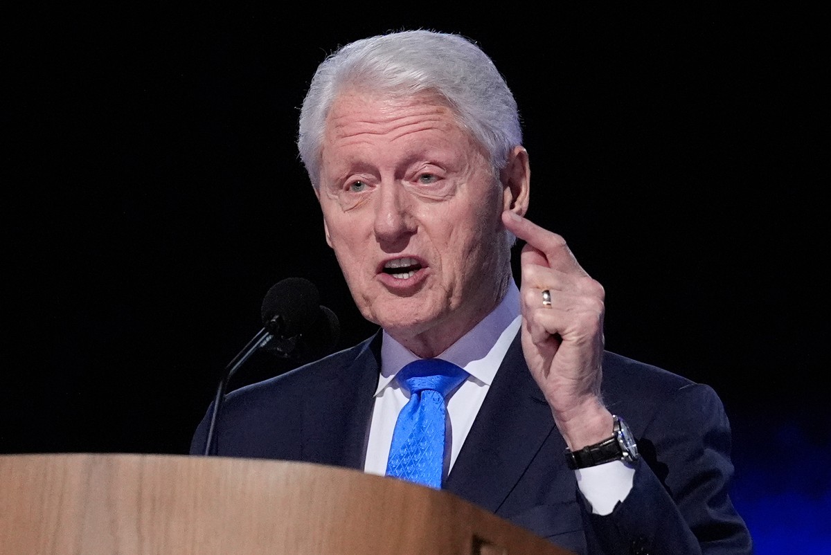 FILE - Former President Bill Clinton speaks during the Democratic National Convention Aug. 21, 2024, in Chicago. (AP Photo/Brynn Anderson, File)
Epstein Congress Clintons