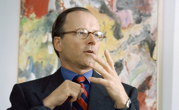 ARCHIVE --- Portrait of the Swiss industrialist Stephan Schmidheiny, taken in March 1997. Stephan Schmidheiny is threatened with a new asbestos case in Italy.  The public prosecutor accuses the Sw...