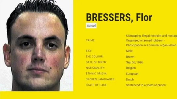 Flor Bressers auf Europols Most-Wanted-List.