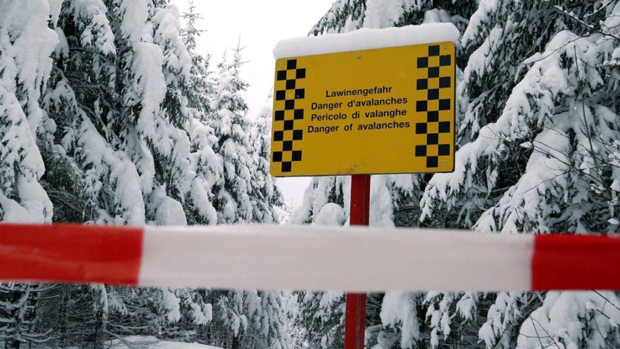 In Teilen der Alpen herrschte am Donnerstag sehr grosse Lawinengefahr. Es handelt sich dabei um die h