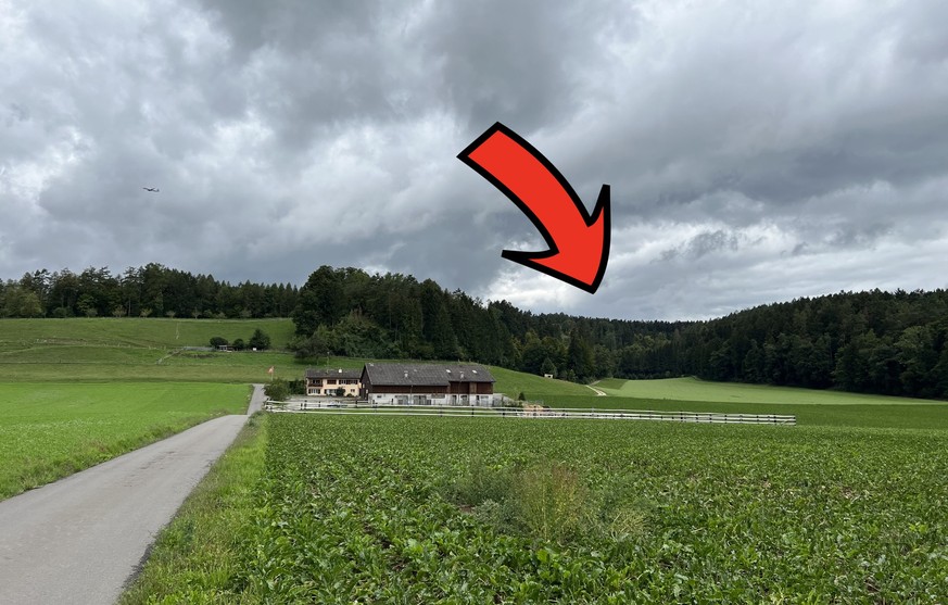 Hier im Zürcher Unterland, Gemeindegebiet Stadel, soll laut Nagra das Schweizer Atommüll-Tiefenlager gebaut werden.