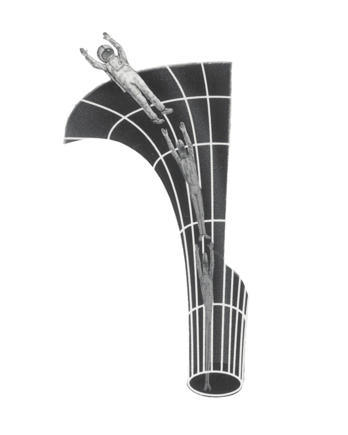 Ein Astronaut fällt in ein Schwarzes Loch (schematische Illustration des Spaghetti-Effekts)
https://de.wikipedia.org/wiki/Spaghettisierung#/media/Datei:Spaghettification_(from_NASA's_Imagine_the_ ...