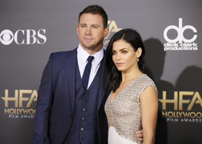 Channing Tatum, links, mit Frau Jenna Dewan-Tatum. Mit seinem Mail qualifiziert er sich offiziell als watson-Redaktor.