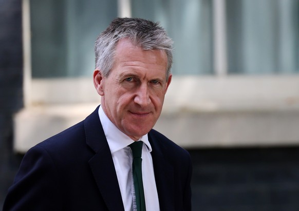 epa13057923 British Secretary of State for Defense Dan Jarvis departs 10 Downing Street following a Cabinet meeting in London, Britain, 23 June 2026. EPA/ANDY RAIN