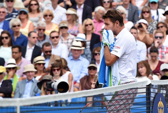 Das war's! Wawrinka verliert in der zweiten Runde in Queen's. Jetzt hat er Pause bis Wimbledon.