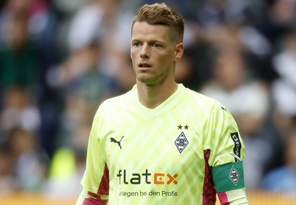 Moenchengladbach, Deutschland, Germany Testspiel International und 1.Bundesliga, Borussia Moenchengladbach : HSC Montpellier 2-2 05. 08. 2023 im Borussia Park in Moenchengladbach Torwart Jonas OMLIN M ...