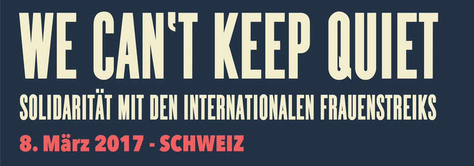 Aufruf der Schweizer «We Can't Keep Quiet»-Truppe&nbsp;