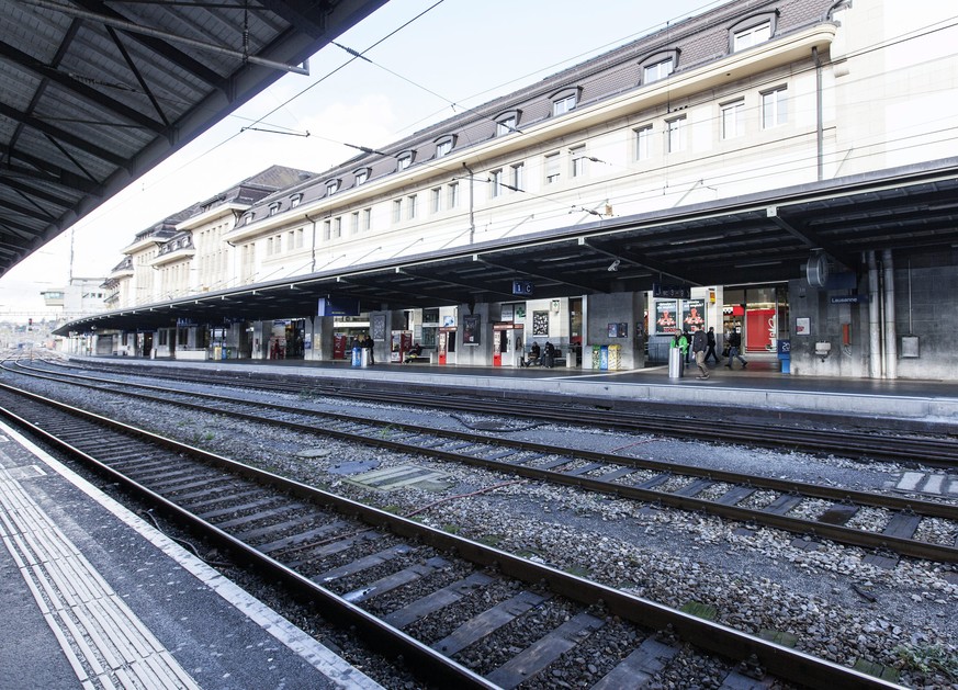 La gare de Lausanne, sujet d&#039;une conference de presse sur l&#039;etat d&#039;avancement du projet de transformation de la gare CFF de Lausanne, Leman 2013, ce vendredi 22 novembre 2013 a Lausanne ...
