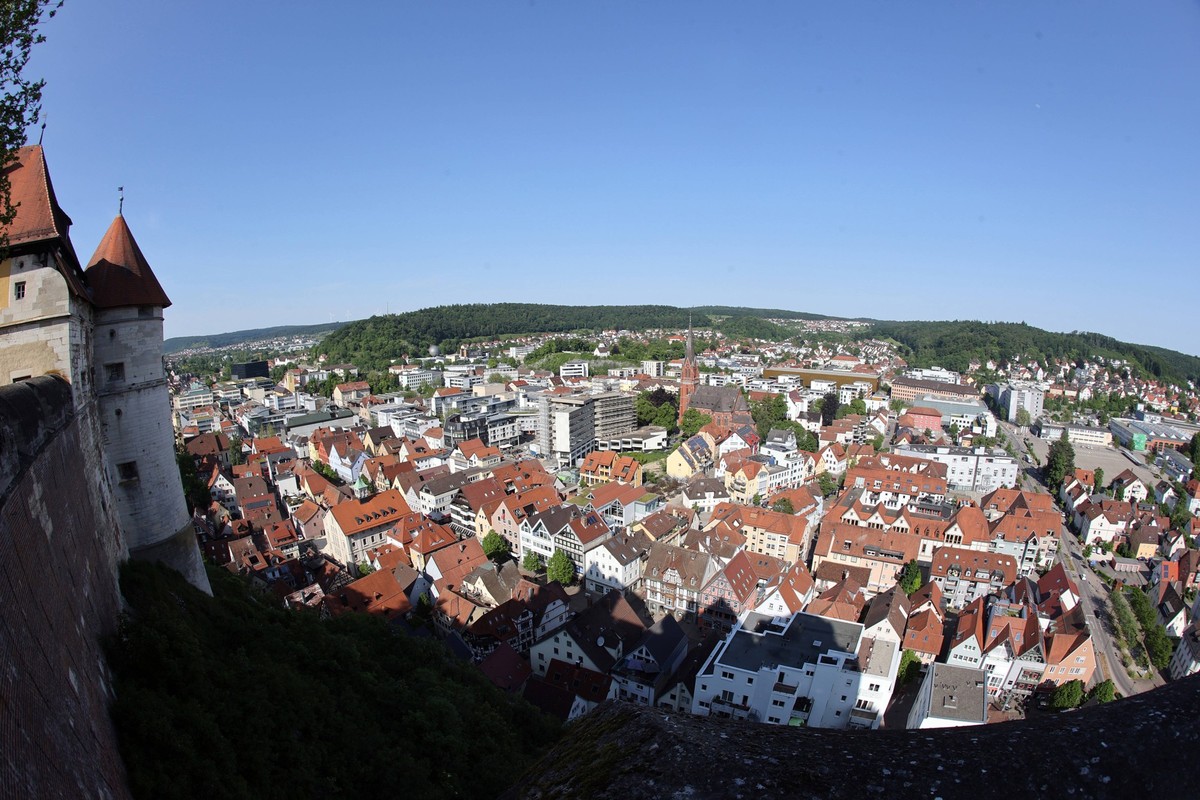 29.05.23 1. FC Heidenheim Aufstiegsfeier Bundesliga Deutschland, Heidenheim, 29.05.2023, Fussball, 2. Bundesliga, 1. FC Heidenheim, Aufstiegsfeier Bundesliga: Übersicht Stadt Heidenheim an der Brenz S ...