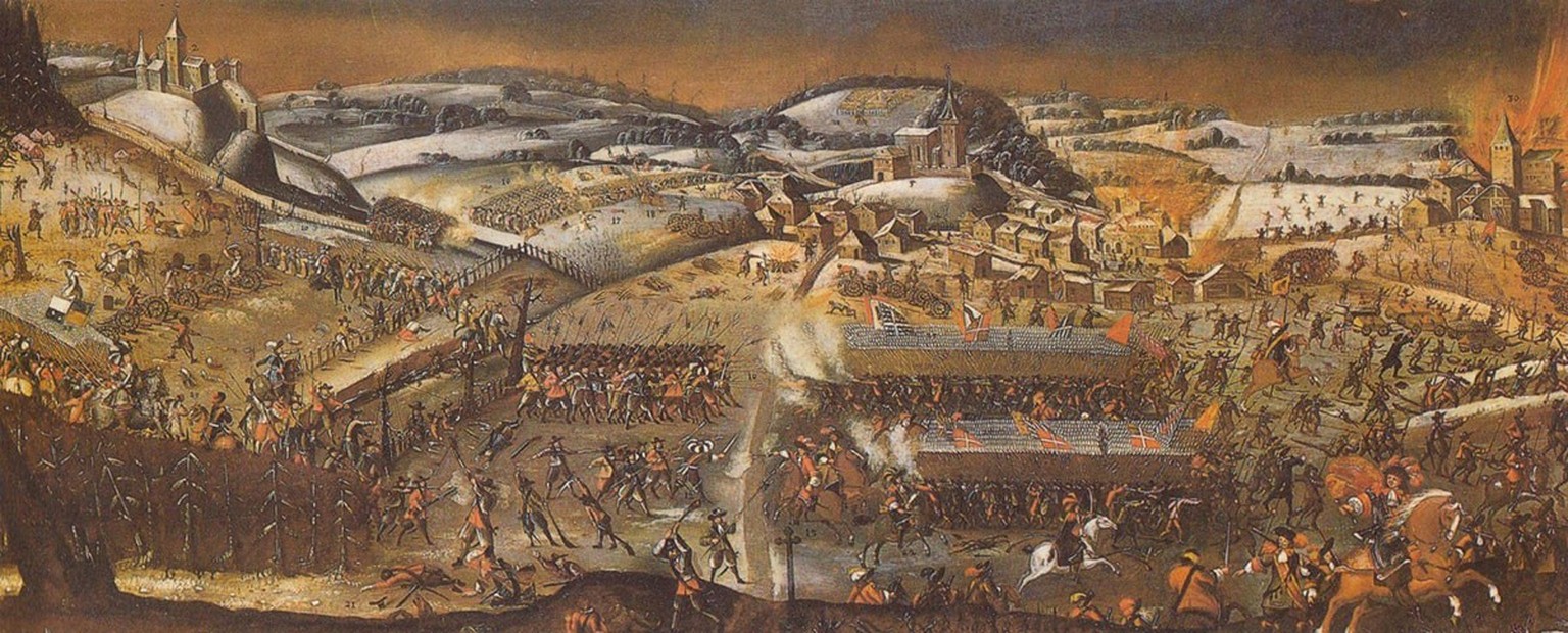 Im Ersten Villmergerkrieg von 1656 wurde die verhältnismässig modern ausgerüstete Streitmacht Berns durch die Truppen der katholischen Innerschweizer Orte vernichtend geschlagen, indem diese, mehrheit ...