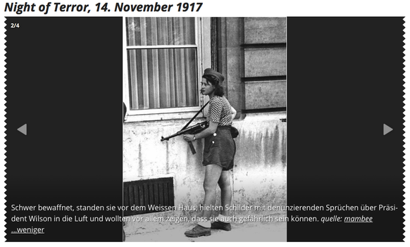 Morgen ist der Weltfrauentag â so erreichte der Feminismus die Schweiz
Hoppla

WII Frankreich mit
14.11.1917 USA
verwechselt.