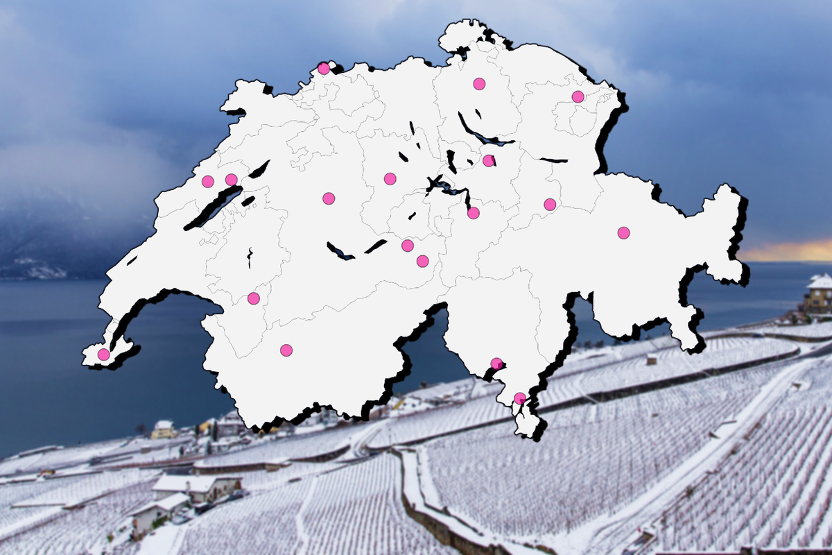 Voici quand tombe la première neige en Suisse.
