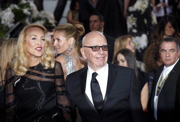 Jerry Hall und Rupert Murdoch bei den Golden Globe Awards in Beverly Hills am 10. Januar.