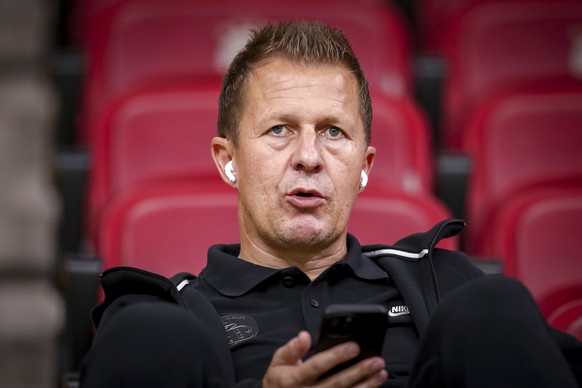 epa11566043 YB&#039;s chief sports officer Christoph Spycher attends a training session in Istanbul, Trukey 26 August 2024. BSC Young Boys will play against Galatasaray SK in their UEFA Champions Leag ...