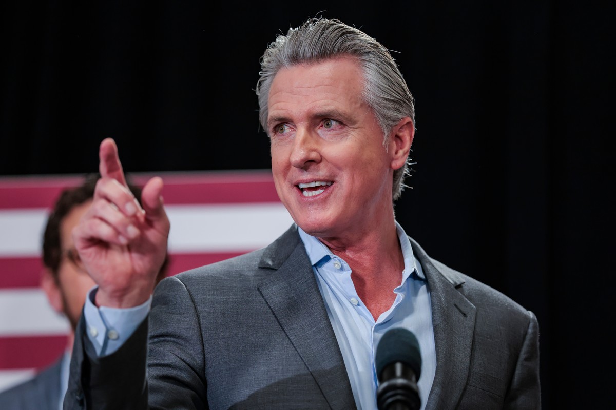 California Gov. Gavin Newsom speaks during a rally with members of the state's Democratic Party, organized labor, and other advocates in San Francisco, Friday, Oct. 23, 2026. (AP Photo/Heather Di ...