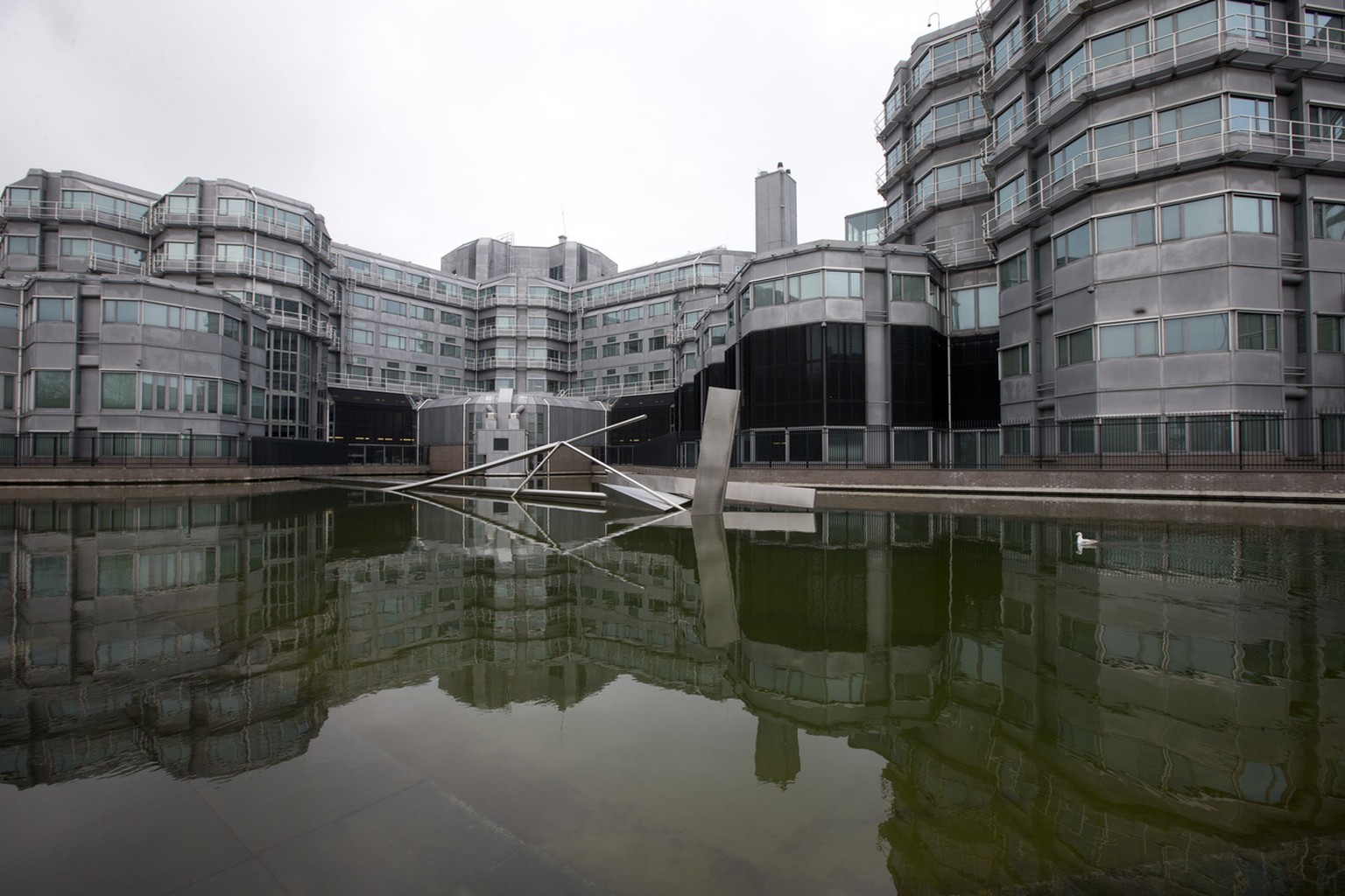 Exterior view of the building complex which houses the Dutch General Intelligence and Security Service in Zoetermeer, Netherlands, Friday, Jan. 26, 2018. The Netherlands&#039; spy services AIVD and MI ...