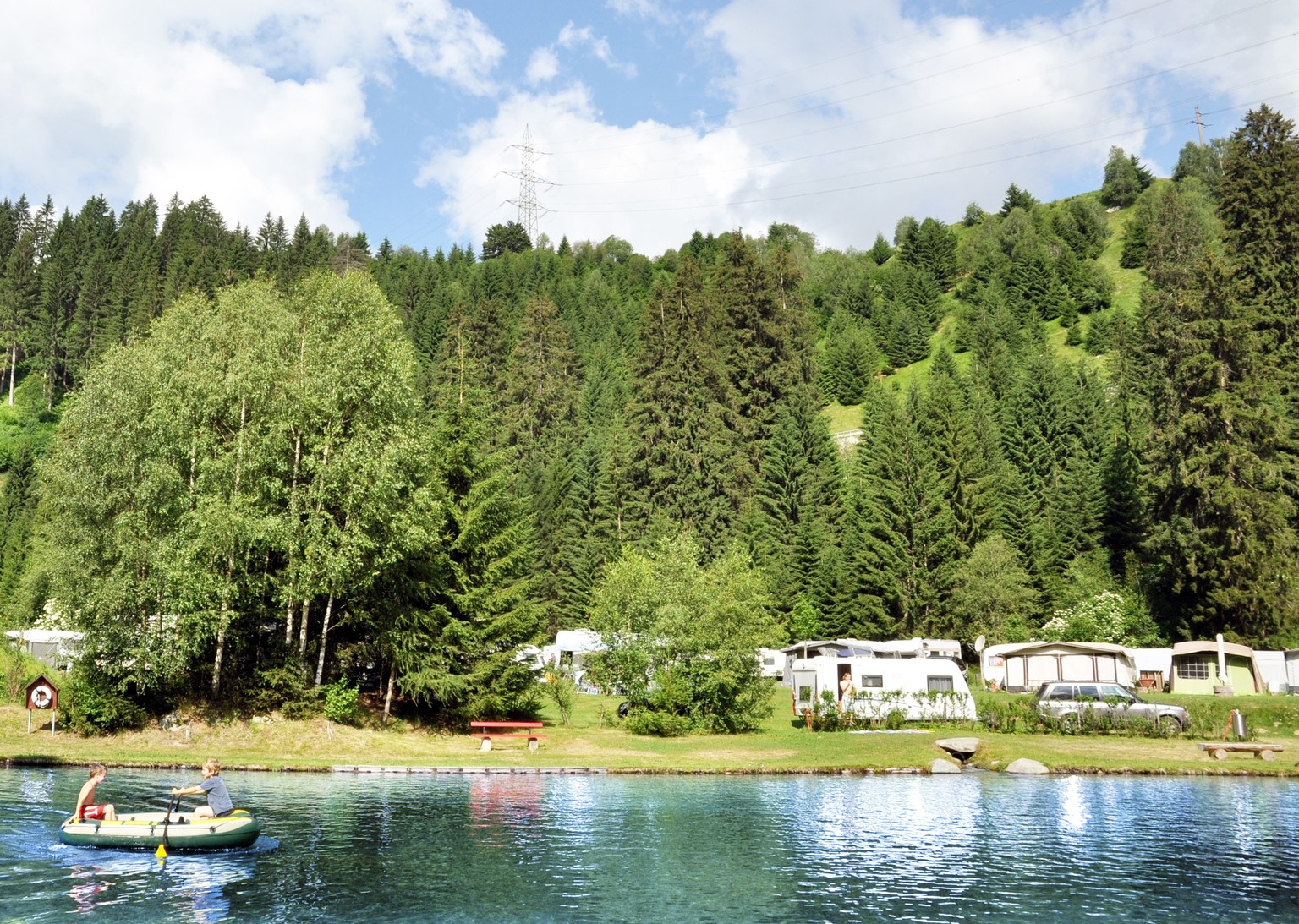 Der TCS Campingplatz in Disentis, Graubuenden. (PPR/TCS Camping)