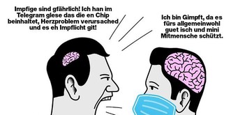 Die besten Memes und Karikaturen, die Zertifikat-Gegner besser nicht anschauen sollten