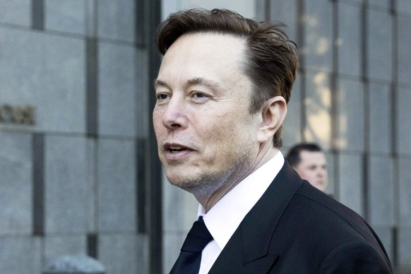 FILE - Elon Musk departs the Phillip Burton Federal Building and United States Court House in San Francisco on Jan. 24, 2023. Musk said Wednesday, Feb. 15, that he anticipates finding a CEO for Twitte ...