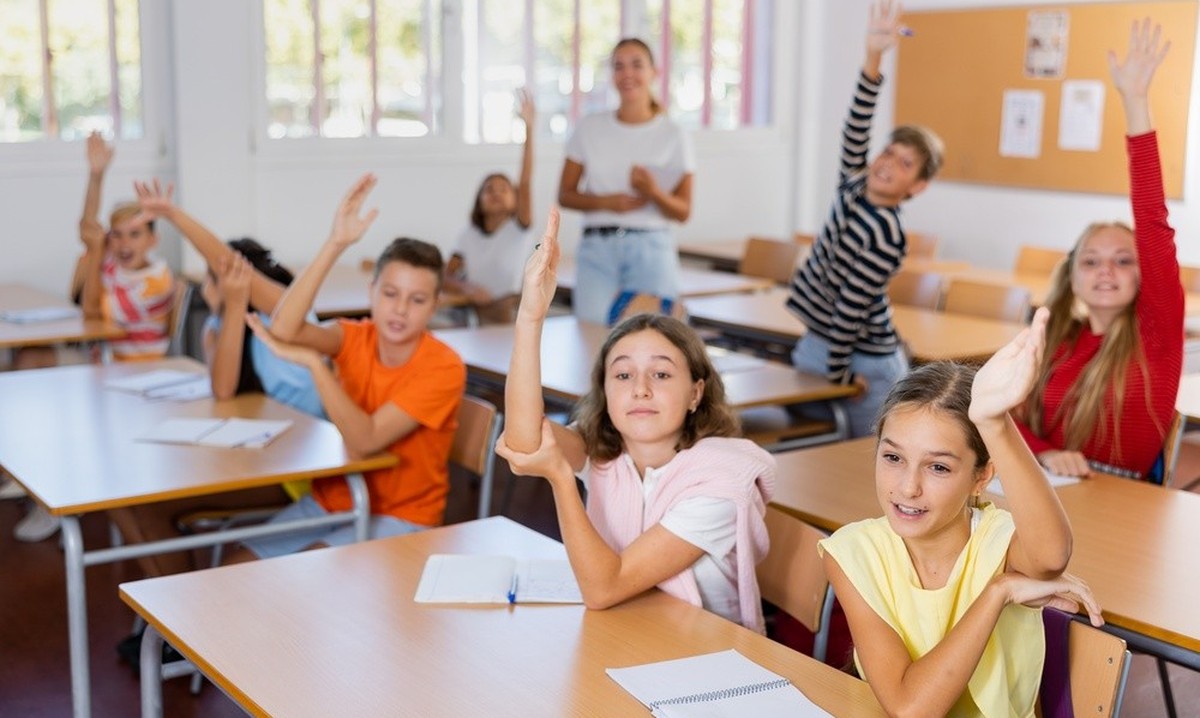 Schüler Schulzimmer Klasse