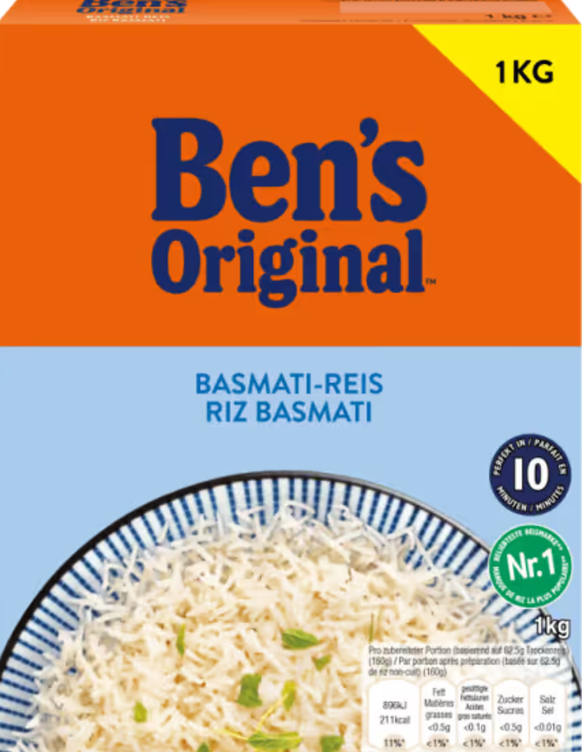 Das Original, nicht nur weil es im Namen steht: Die bekannte Reismarke «Ben's Original» des US-Herstellers Mars.