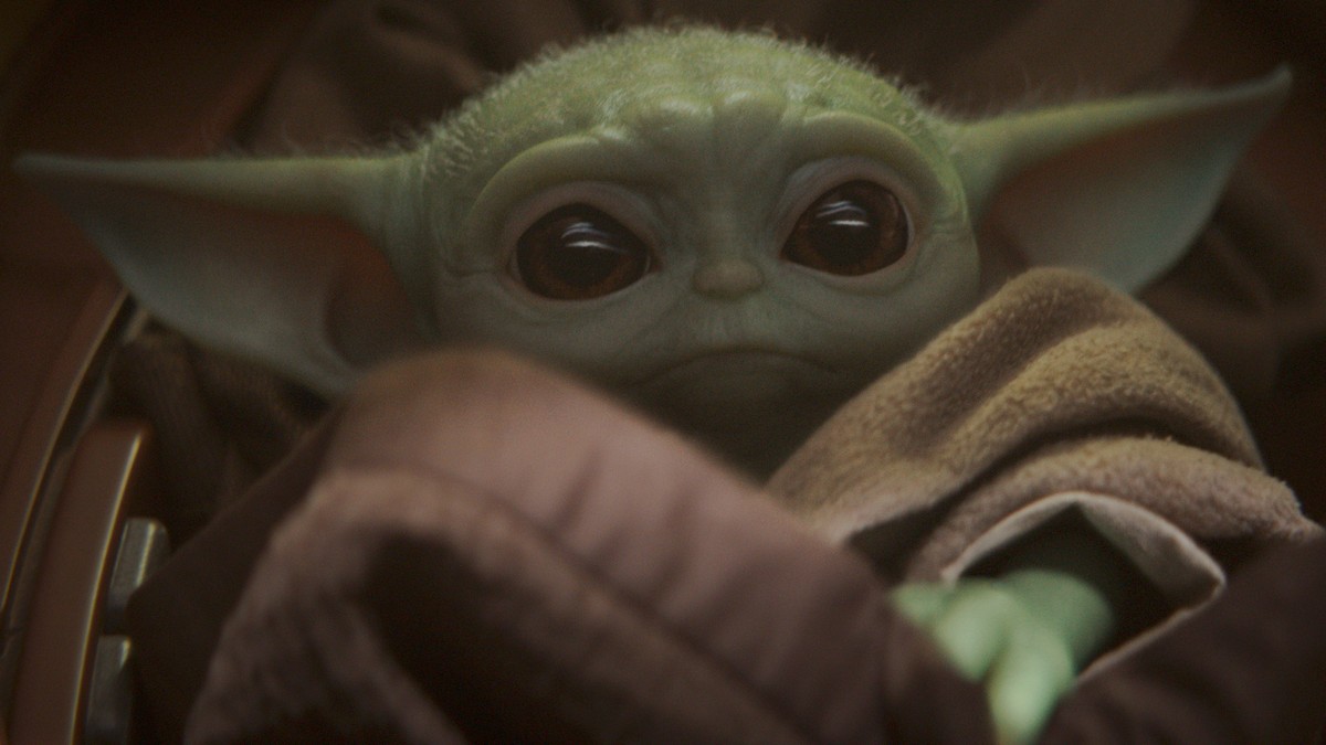 This undated image provided by Disney Plus shows a scene from "The Mandalorian." ntroduced at the end of the first episode of â??The Mandalorian,â? the silent puppet has become an instant p ...