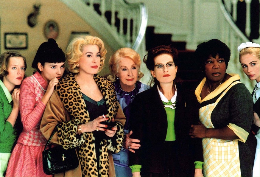 A publicity handout image made available February 9, 2002 of the French film &#039;8 Femmes&#039; showing the French actresses from L-R Ludivine Sagnier, Virginie Ledoyen, Catherine Deneuve, Danielle  ...