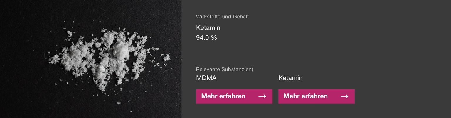 Die Stadt Zürich warnt vor der Street Parade vor verkauftem MDMA, das eigentlich Ketamin ist.