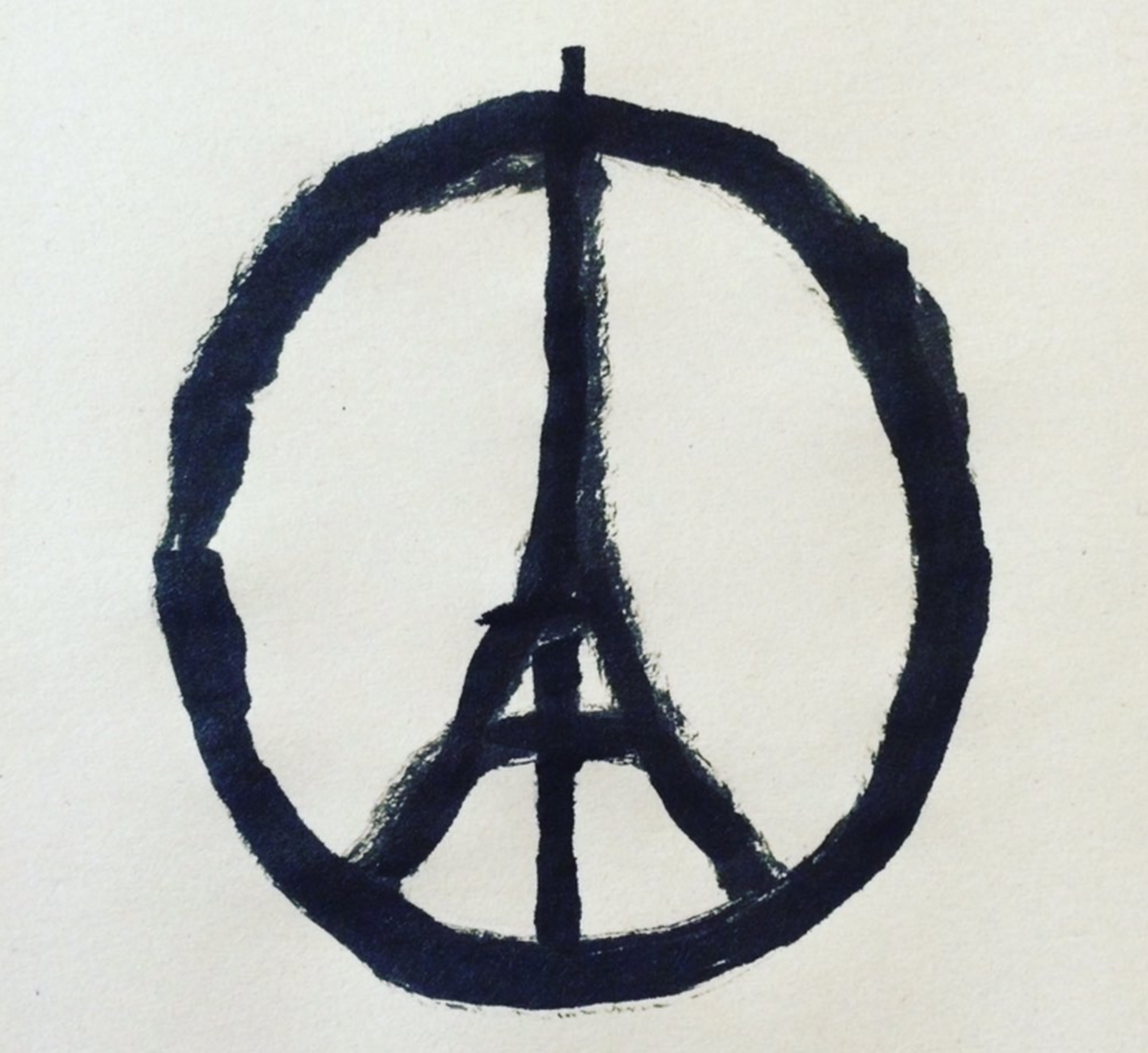 Der Peace-Eiffelturm von Jean Jullien.