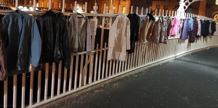 Jacken für Arme – eigentlich eine gute Idee, aber nicht für die Behörden in Dublin.