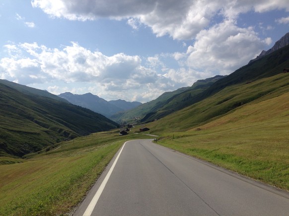 Der Blick das Aversertal zurück talwärts.