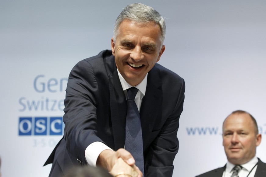 Bundesrat Didier Burkhalter, Vorsitzender der OSZE-Konferenz.